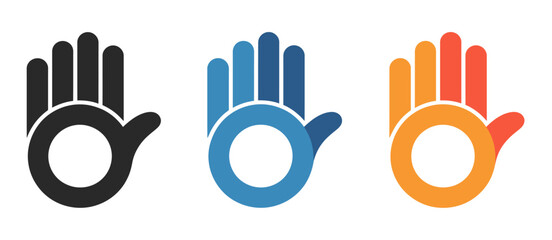 Hand with letter B icon isolated on white background, designed as a clean vector logo and icon for branding, business, and modern digital design projects. © Melissa J. Abrams