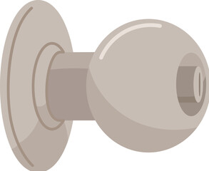 house doorknob, home security illustration