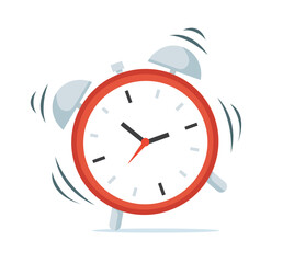 Ringing Alarm Clock vector Illustration	
