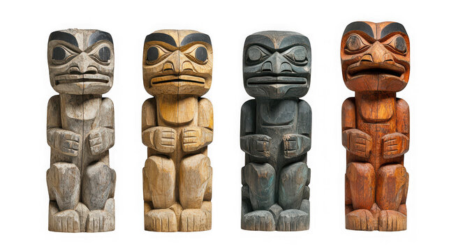 Totem poles トーテム ポール 神話 50s Totem pole The NOON