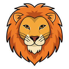 Obraz premium Lion head stylized illustration