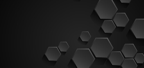 Abstract hexagon technology style geometric shape background, simple white background image.