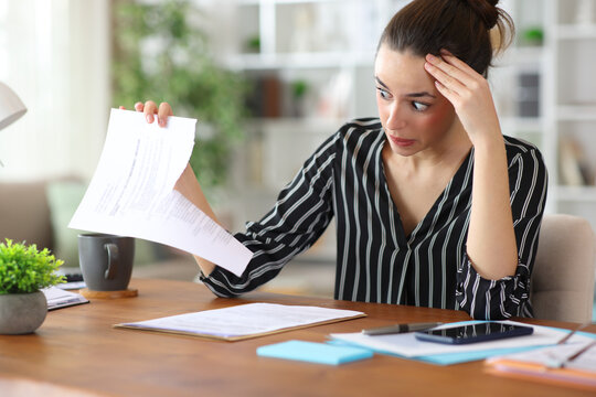 Shocked self employed looking at accidentally broken contract