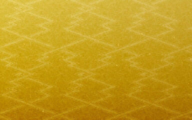 シームレスなゴールド和柄パターン。稲妻模様。