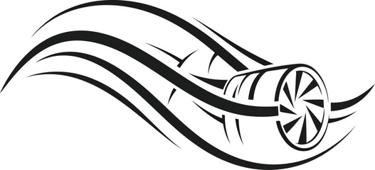 Dynamic Airflow Design with Turbine Element for Automotive and Graphic Arts © Bacon