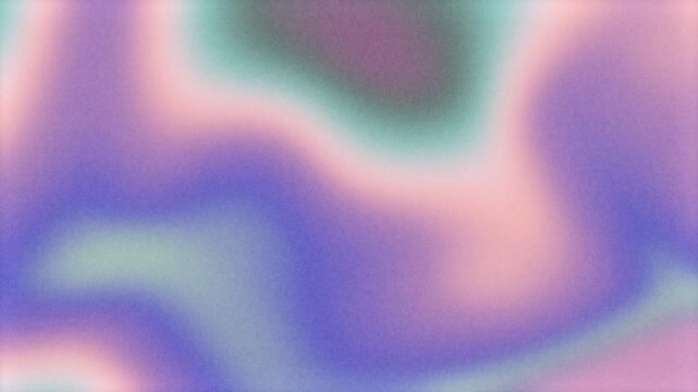 Soft iridescent grainy Y2K gradient seamless loop. Abstract background.