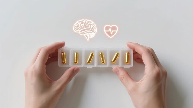 Longevity gene and anti aging capsules in medical laboratory care for healthy health science, gene research and laboratory supplements supporting and wellness
