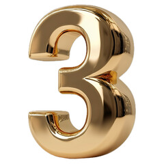 3d golden number 3