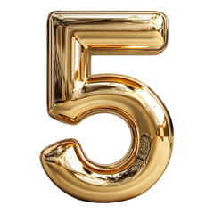 3d golden number 5