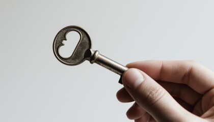 Hand With Antique Key