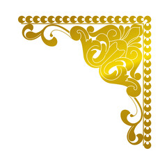 gold corner decorative border...