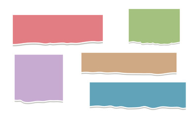 Vibrant colorful sticky notes on white background for organization and planning