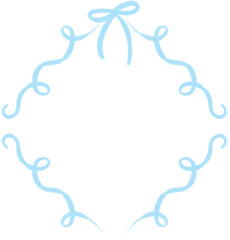 Fototapeta premium Hand bow simple frame illustration