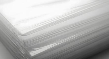 Fototapeta premium Abstract Translucent Plastic Sheet Texture with Soft Light and Smooth Layers