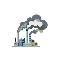 Obraz premium vector illustration of industrial factory