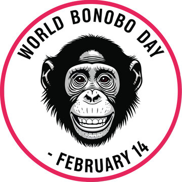 Celebrate World Bonobo Day: Fun and Engaging Illustrations for February 14 Events
