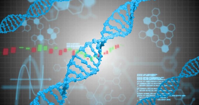 Starting diagonal blue helix rotating shifting pulsing green-yellow data band sliding showing data