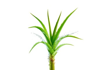 A green plant with long green leaves