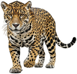 Majestic Jaguar Strolling Forward with Intent