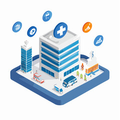 Isometric Healthcare System with Modern Medical Technology