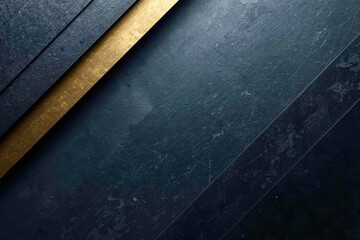 A black and gold striped background with a blue and gold stripe