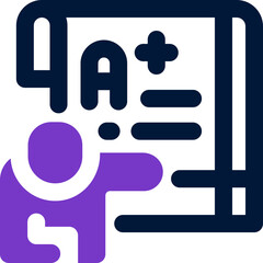 Obraz premium scoring duotone icon. Sleek and modern vector icon for websites, mobile apps, marketing materials, and corporate design. Fully scalable and ready to use.