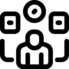 personal skill line icon. Clean and minimalist vector icon for websites, mobile apps, presentations, and logos. Fully scalable and customizable for any project.