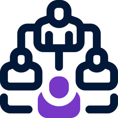 Fototapeta premium job position duotone icon. Sleek and modern vector icon for websites, mobile apps, marketing materials, and corporate design. Fully scalable and ready to use.