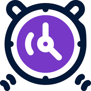 clock duotone icon. Sleek and modern vector icon for websites, mobile apps, marketing materials, and corporate design. Fully scalable and ready to use.