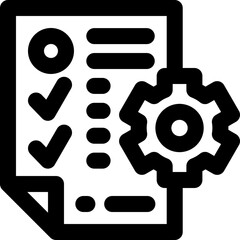 Fototapeta premium plan management line icon. Clean and minimalist vector icon for websites, mobile apps, presentations, and logos. Fully scalable and customizable for any project.