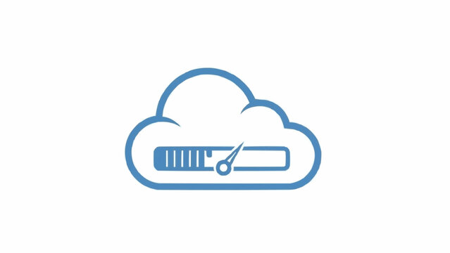Cloud Server Loading Progress Indicator.
