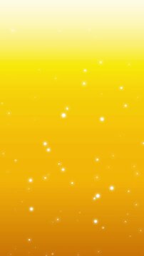 キラキラが下から上へ　ループ[背景金色]Happy Series:Glitter loop from bottom to top [Gold background]