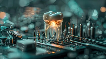 the layout of the tooth