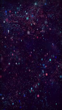 Stunning color particle video footage, high definition, 4K.