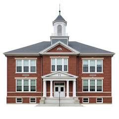 Obraz premium Historic red brick school building