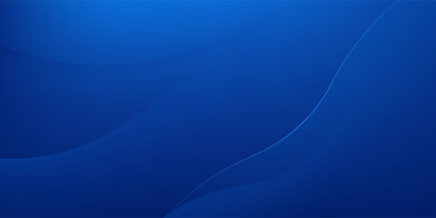Abstract blue gradient background with smooth flowing wave shapes and soft curves.