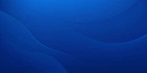 Abstract blue gradient background with smooth flowing wave shapes and soft curves.