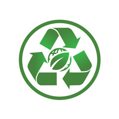 Obraz premium recycle symbol icon