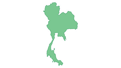 Thailand outline green