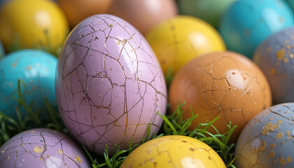 colorful easter eggs