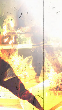 07 Vertical Film Burn Transitions