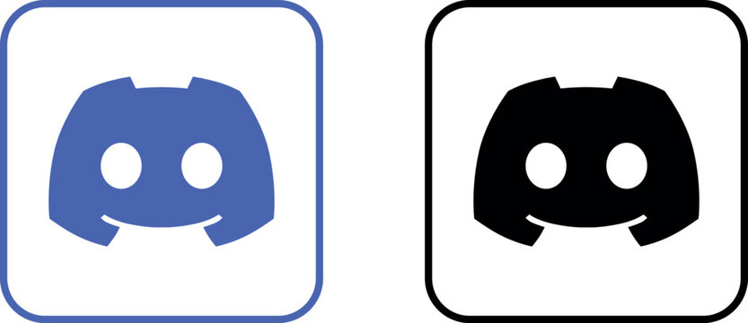 discord logo icons set. discord icon vector. isolated on white background, vector illustration.