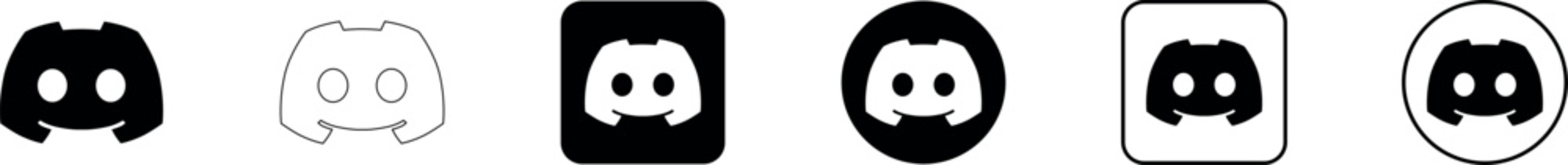 discord group icon. Instant messaging social platform. discord logo icon. join servers where communities gather.