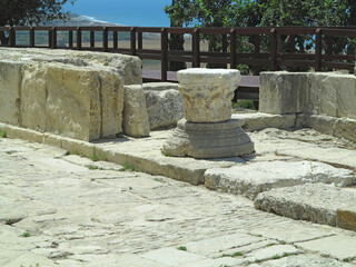 Ruins of the ancient city of Paphos in Cyprus