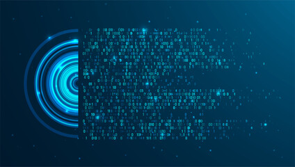 Obraz premium Abstract infographics visualization. Big data code representation. Futuristic network or business analytics. Graphic concept for your design.