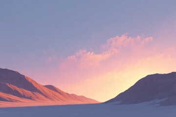 A mountain range in the distance