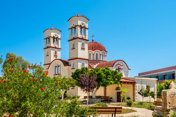 Obraz premium Greek Orthodox Church in Georgioupolis. Crete, Greece