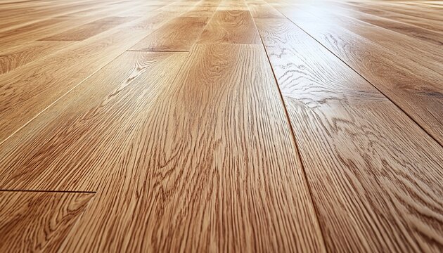 Polished Hardwood Flooring with Rich Warm Tones and Beautiful Grain Details in a Bright Room