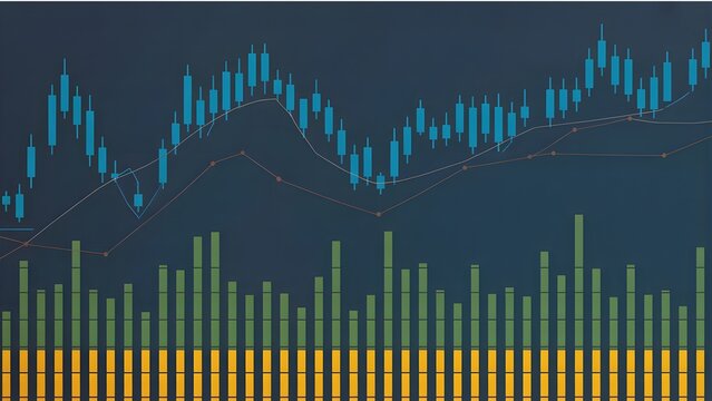 Financial Market Analysis with Stock Candlestick Chart and Data Visualization