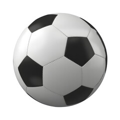 Naklejka premium Classic Soccer Football Ball Illustration With Traditional Pattern And Professional Sports Look